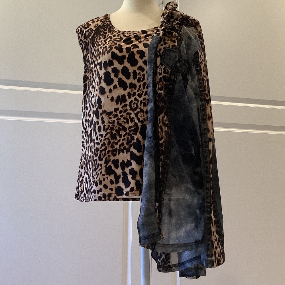 Joseph Ribkoff Size 14 Black and Brown